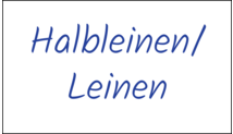 Halbleinen / Leinen