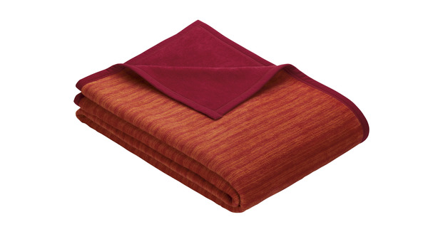Ibena Jacquard Decke Fano-Rot/Orange