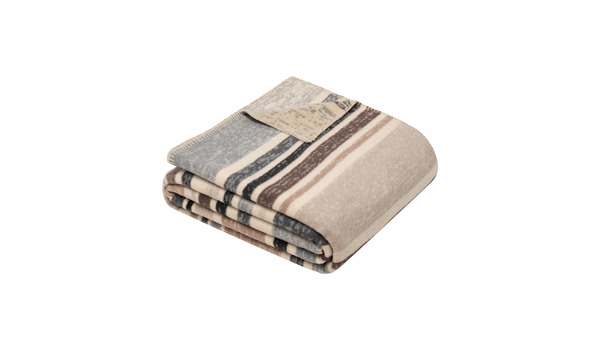 Ibena Jacquard Decke Kumba-Beige-Grau Art.Nr.1192/380