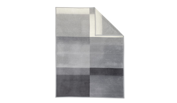 Ibena Jacquard Decke Granada-Anthrazit/Grau