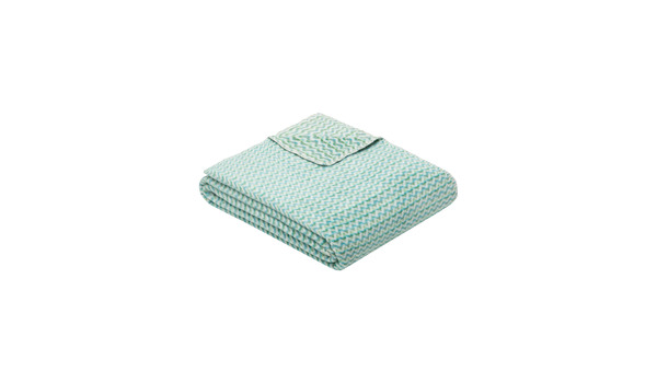 Ibena Jacquard Decke Andschara-Grün