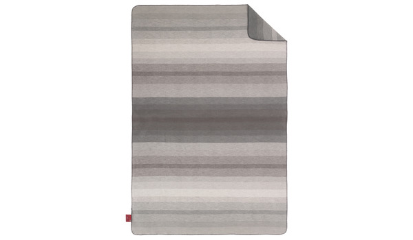 Ibena Jacquard Baumwolldecke Kitale-Grau