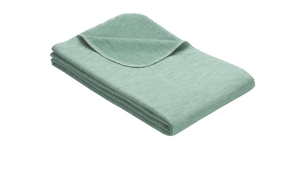 Ibena Jacquard Bio-Baumwolldecke-Kinder Lausanne-Petrol