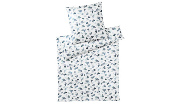 Elegante-Ginko-Blue Qualität Gots-Mako-Satin