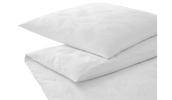 Elegante-Garden-Weiß Qualität Jacquard-Satin