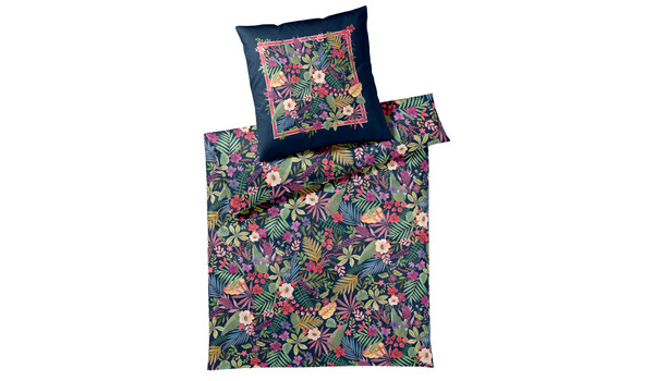 Elegante-Rise-Dunkelblau Qualität Mako-Satin