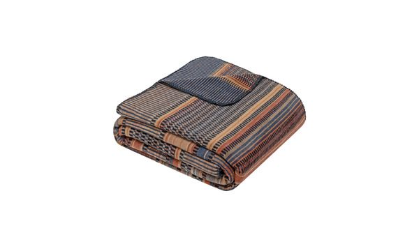 Ibena Jacquard Decke Guntur-Beige-Blau-Art.Nr.2589/360