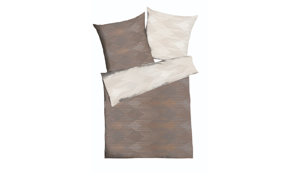 Kaeppel-Ikat-Nougat Qualität Mako-Satin