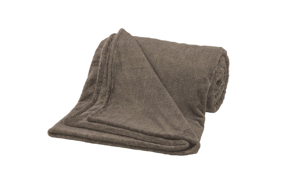 Ibena Kuscheldecke Melange Bugatti-Braun
