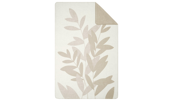 Ibena Jacquard Baumwolldecke Leeds-Beige