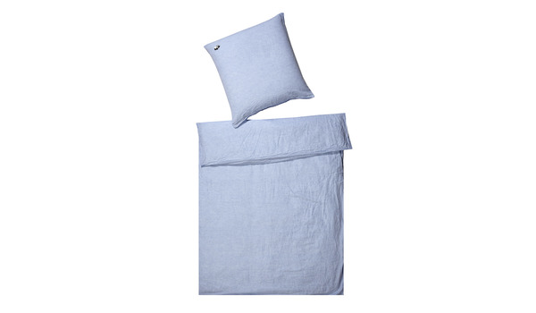 Elegante-Breezy-Blau Qualität Halbleinen